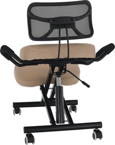 Ergonomikus zsámoly, bézs/fekete, RUFUS