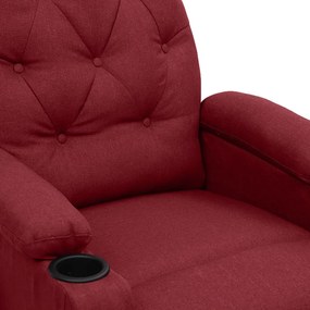 bordó szövet felállást segítő fotel