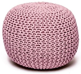Rózsaszín kötött puff Jagger – Bonami Essentials