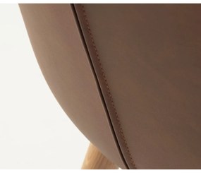 Barna fém étkezőszék szett 2 db-os Teslin – Unique Furniture