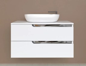 Piramida EURIDIKA fali fürdőszobabútor - mosdópult mosdó nélkül - 2 fiókos - 100 x 48 x 53 cm