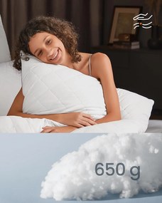 párna 2 db-os, téli-nyári használatra, 60 x 60 cm, fehér