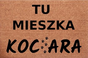 Lábtörlő az ajtó alatt Itt lakik a cica Tökéletes Ajándék