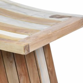 DIVERO Szék  tömör teakfa 60 x 35 x 45 cm