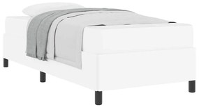 Ágykeret matraccal matracmal Fehér 90 x 190 cm Műbőr