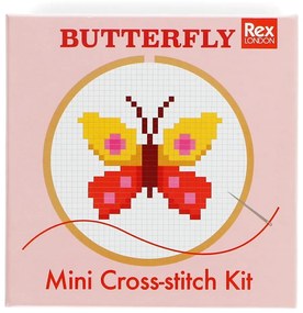 Kreatív készlet Cross-stitch Kit Butterfly – Rex London