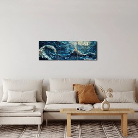 Kép - Az ég és a tenger festése (órával) (90x30 cm)