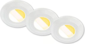 Briloner 7589036-SADA 3xLED dimmelhető fürdőszobai álmennyezeti lámpa KLIRA 3xLED/4,9W/230V IP44 fehér