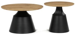 Dohányzóasztal 70×70 cm, MDF, Artisan Tölgy. CT-F4150 ART