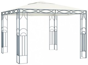 krémszínű pavilon 300 x 300 cm