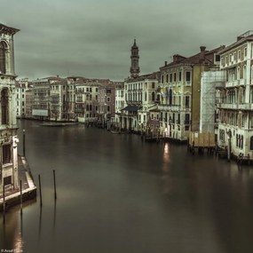 Poszter 20x20cm Nagy csatorna alkonyatkor, Assaf Frank