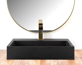 Konglomerátum mosdó GOYA black MAT 50CM