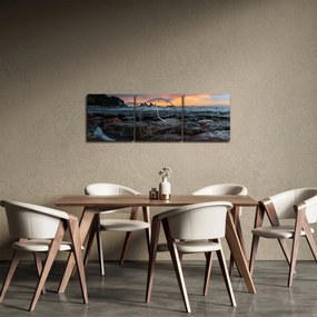Kép - táj Új Zélandon (órával) (90x30 cm)