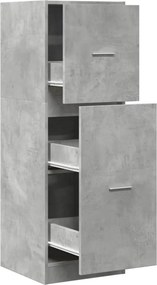 vidaXL betonszürke szerelt fa patikaszekrény 40 x 41 x 118 cm
