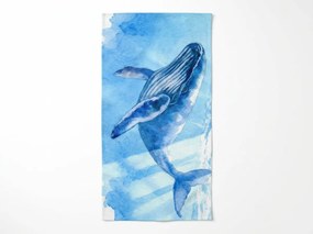 Gyorsan száradó strand fürdőlepedő BALEANA kék 70 x 140 cm, 100% mikroszál.