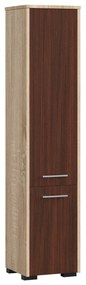 Fürdőszoba szekrény Fulgor 2D 140 (sonoma tölgy + wenge). 1117558