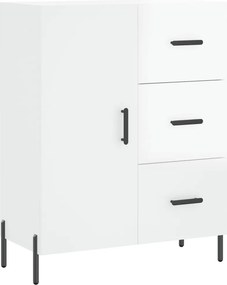 vidaXL magasfényű fehér szerelt fa tálalószekrény 69,5 x 34 x 90 cm