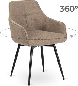 LARISA forgószék bézs