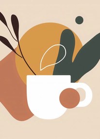 Poszter 20,5x28,4cm Reggeli kávé