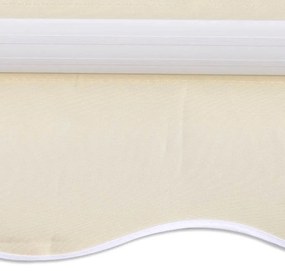 vidaXL feltekerhető motoros napellenző, krémszínű, 400 cm