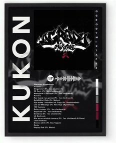 Poszter keretben Album Konyak Kertek Mixtape 2 30x40 cm Ajándék ötlet