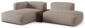 Bézs moduláris sarokkanapé (bal oldali) Martina – Micadoni Home
