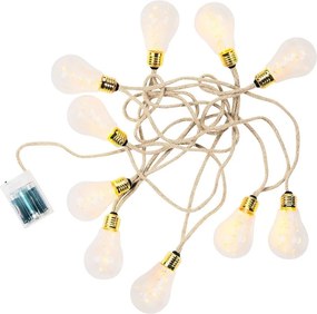 BULB LIGHTS égősor villanykörték LED, 10 égővel USB kábellel