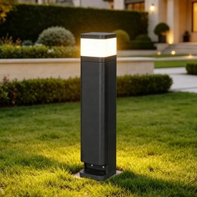 BRILAGI - Kültéri lámpa 2 SCHUKO aljzattal PILLAR 1xG9/11W/230V IP44 fekete