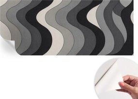 Fotótapéta Dekoratív Fali Tapéta Képek Szürke hullámok 250x104