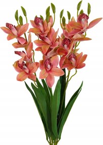 Gumírozott orchidea csokor, rózsaszín