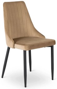 Bézs Bársony Étkezőszék. BARI