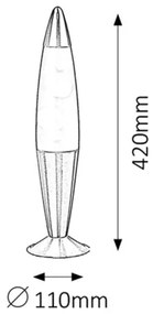 Rabalux 4108 - Láva lámpa LOLLIPOP 2 1xE14/25W/230V