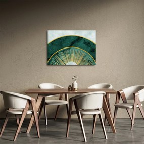 Kép - Arany textúrájú formák (70x50 cm)
