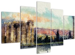Kép - akropolisz, Athens, Görögország (150x105 cm)