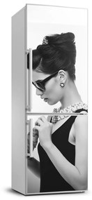 Dekor matrica hűtőre Nő szemüveg FridgeStick-70x190-f-87793756