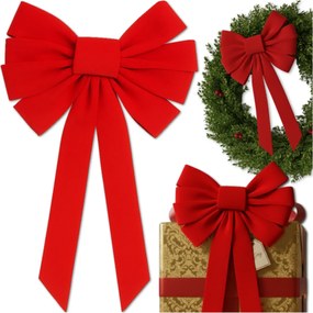 Masni KarĂĄcsonyfadĂsz Piros NĂĄd DekorĂĄciĂł Nagy MedĂĄl 49 CM