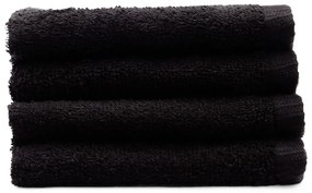 Fekete gyorsan száradó frottír pamut törölköző szett 4 db-os 30x30 cm Quick Dry – Catherine Lansfield