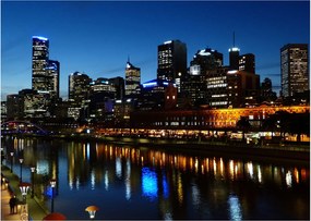 Éjszaka Melbourne-ben (70x50 cm)