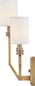 Hinkley lighting klasszikus fali lámpa moore fehér sárgaréz elshk-moore-wb3-hb