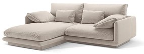 Bézs sarokkanapé (bal oldali) Torino – Micadoni Home