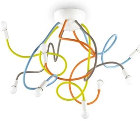 Ideal Lux - Csillár rúdon MULTIFLEX 8xE14/28W/230V