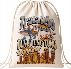 Tralalero Tung Tung viral tiktok mem pamut hátizsák