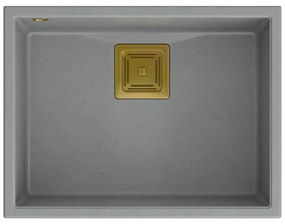 gránit mosogató DAVID 50 Grey Metallic