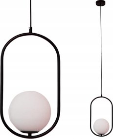 Függőlámpa Mennyezeti Csillár Gömbök fekete Modern Led E27