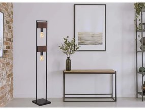 Klausen 107002 - Állólámpa HARD 2xE27/11W/230V fa/fekete