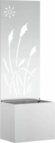 vidaXL Kertvédő vászon Ezüst 50 x 140 cm Horganyzott acél