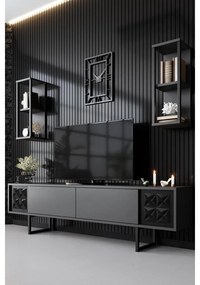 TV szekrény Black Line - Anthracite, Black