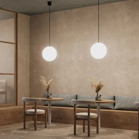 MAYTONI P039PL-5W3K-20-B LUNA Modern Függesztett Lámpa Fehér, Fekete LED IP20