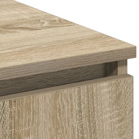 LED világítású TV szekrény Sonoma tölgy 180x38x49 cm Mérnöki fa