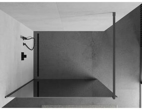 Mexen Kioto, Walk-In zuhanyparaván 80 x 200 cm, 8 mm-es tükörmintás üveg, grafit profil, 800-080-101-66-50